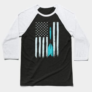 American Flag Darts Baseball T-Shirt